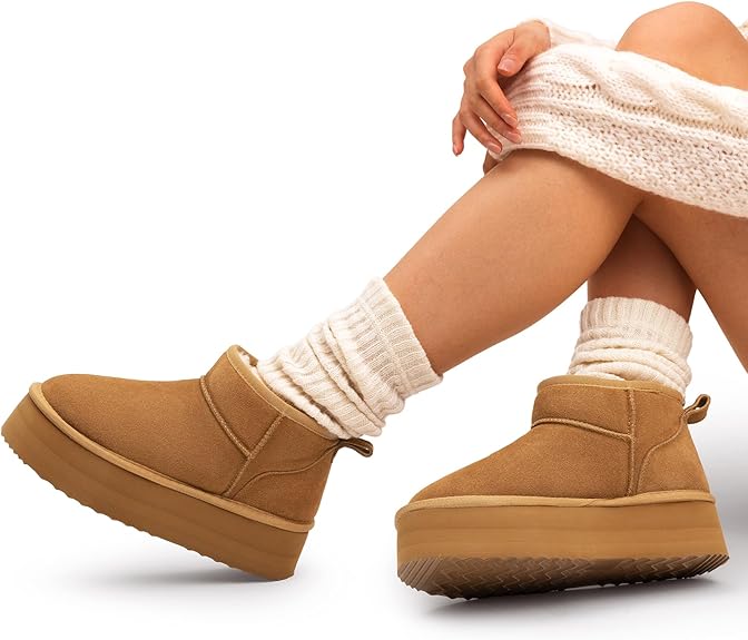 Women's Classic Mini Dupe Ugg Boots - (Platform)