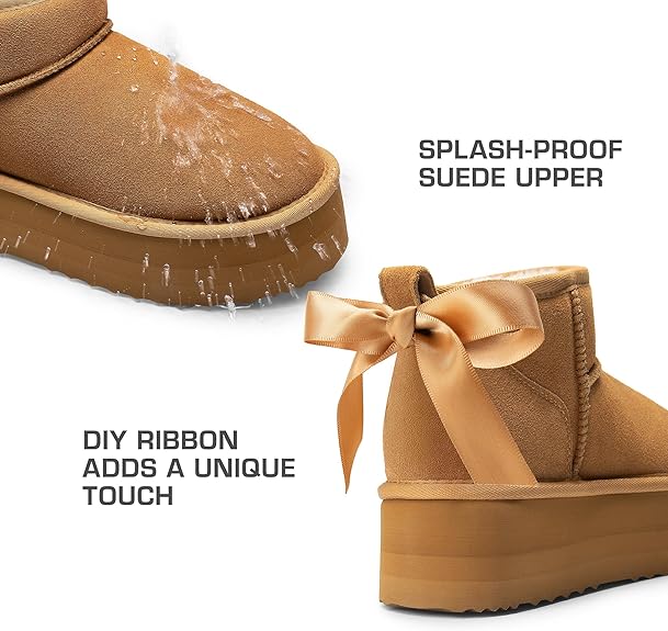 Women's Classic Mini Dupe Ugg Boots - (Platform)