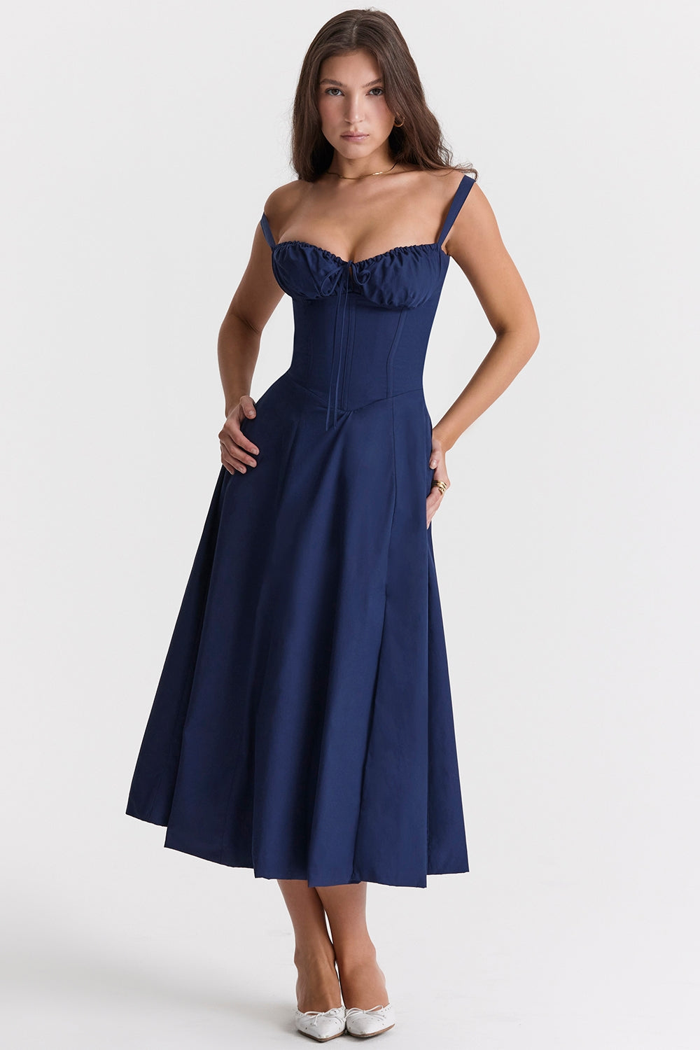 Carmen French Navy Bustier Sundress®