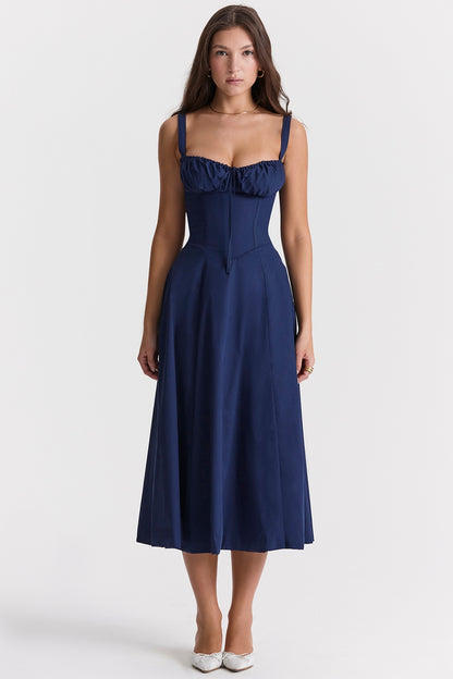 Carmen French Navy Bustier Sundress®