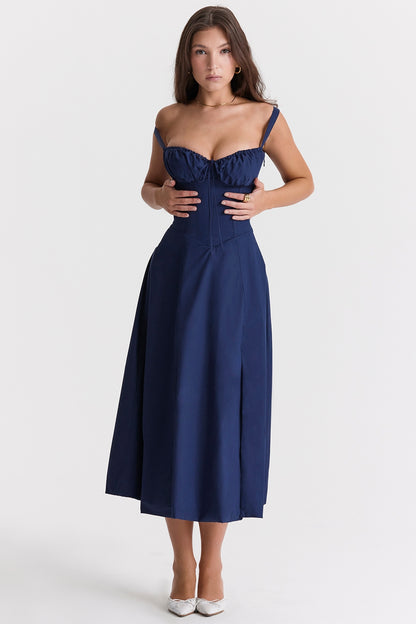 Carmen French Navy Bustier Sundress®