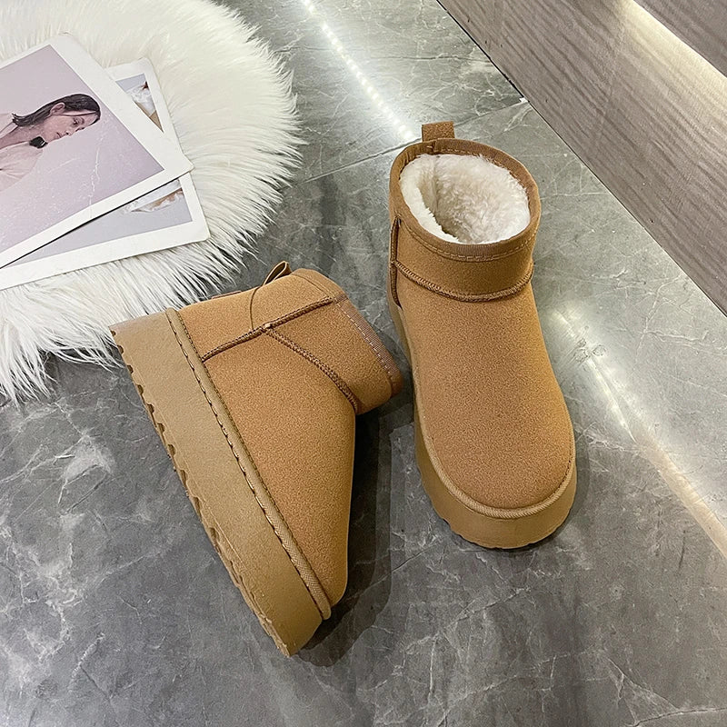 Women's Classic Mini Dupe Ugg Boots - (Platform)