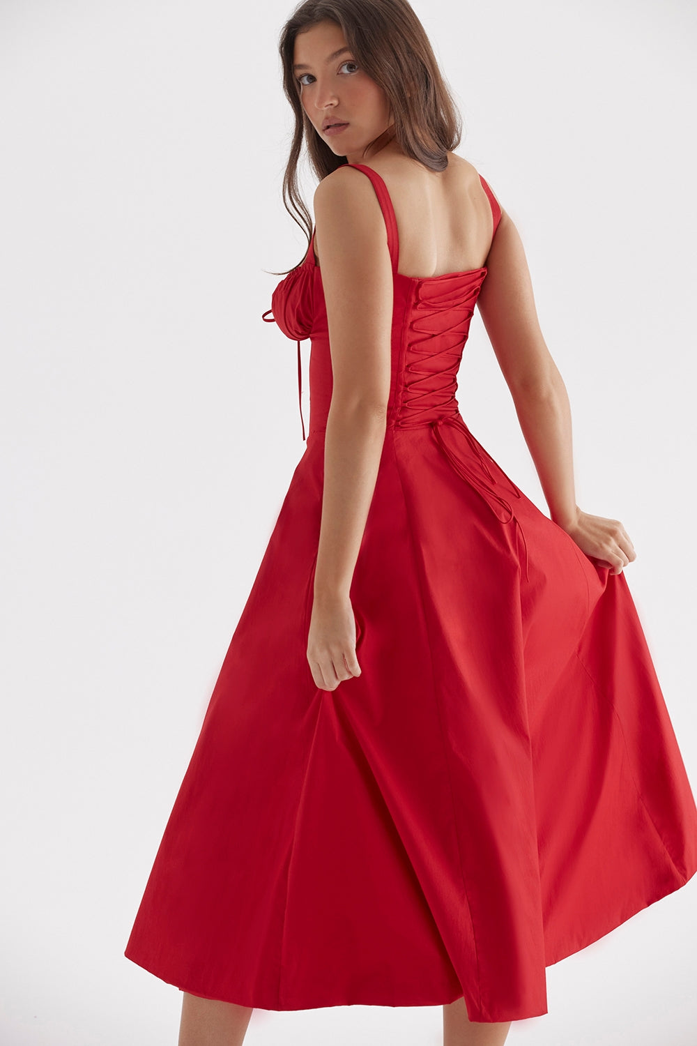 Carmen Red Rose Bustier Sundress®